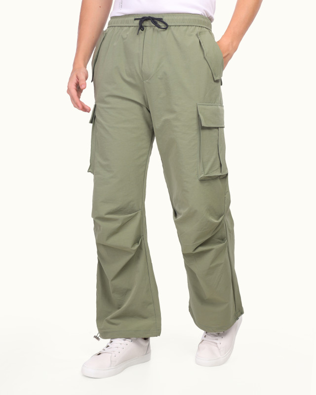 Side ( 2 Pocket ) Cargo Sweatpants-olive