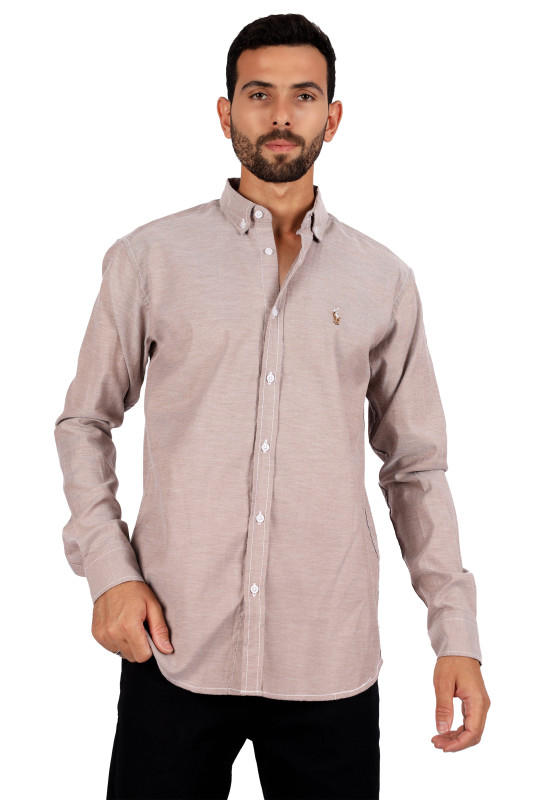 basic(polo ralph)shirt|coffe