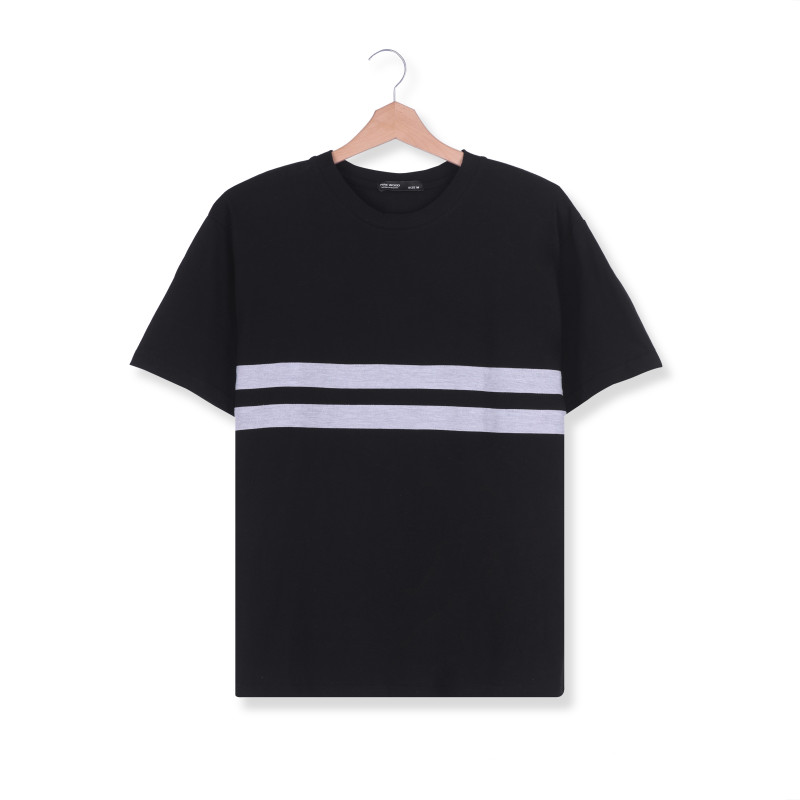 basic bika(2lines)t-shirt -black
