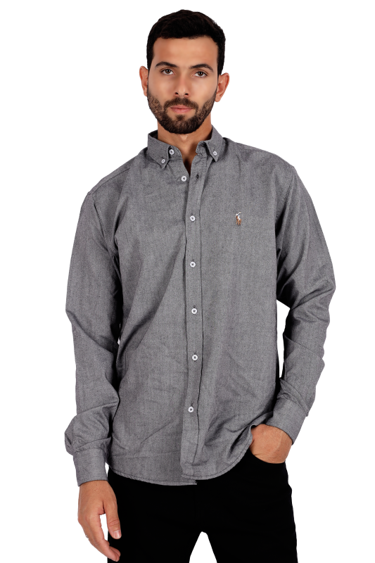 basic(polo ralph)shirt|d.grey