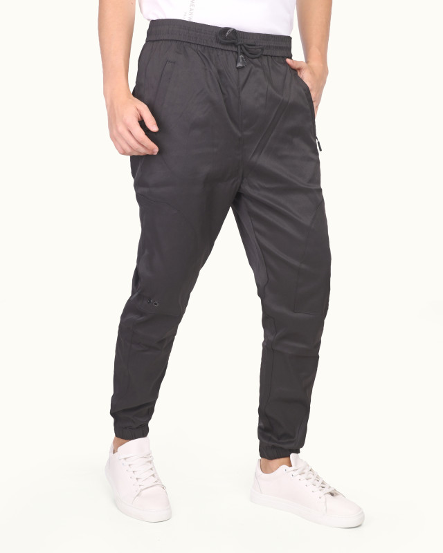 ( 4 Side Pockets ) Chino Jogger-black