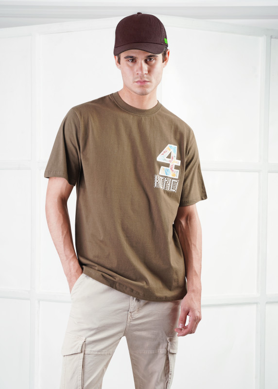 print(4KIND)t-shirt -army