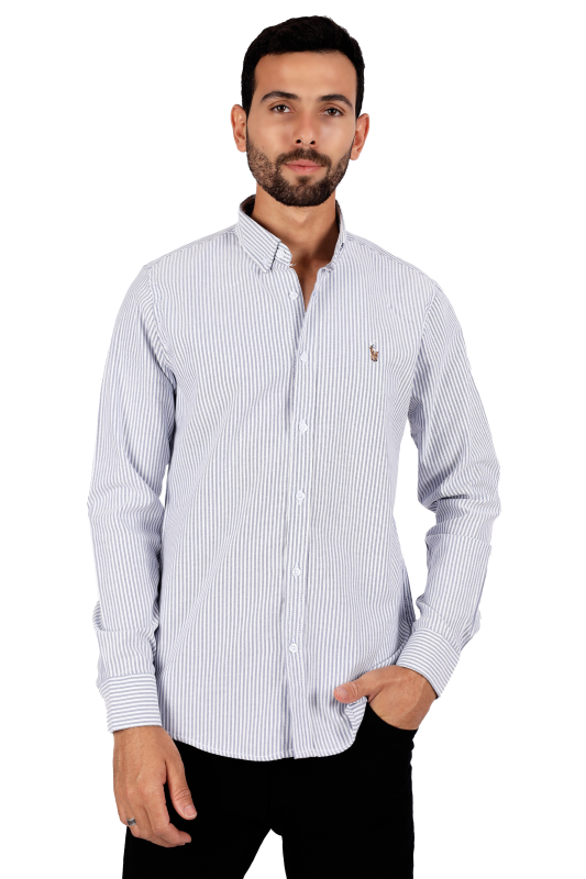 stripped(polo ralph)shirt| d.blue