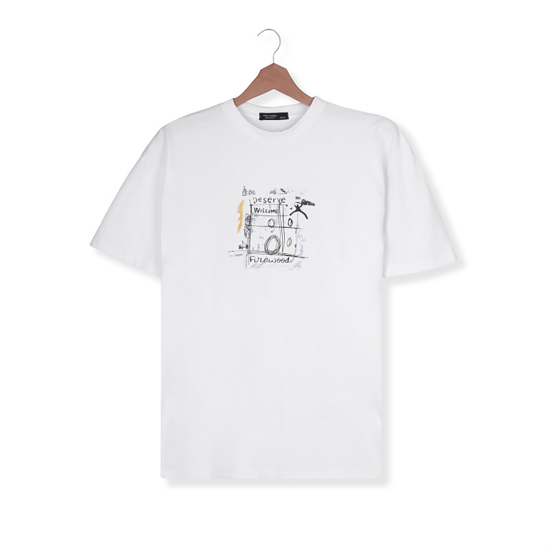 print(Deserve)t-shirt -offwhite