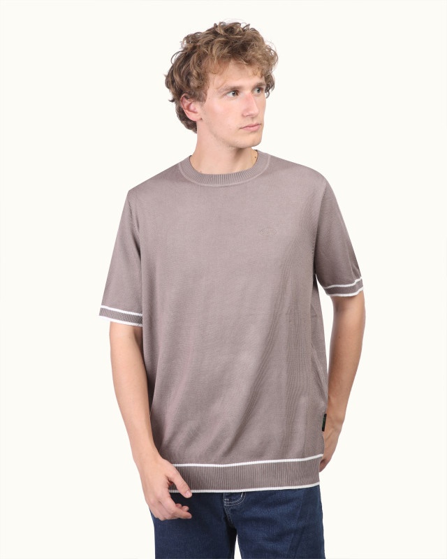 Basic ( BOSS ) Knitwear T-shirts -coffe